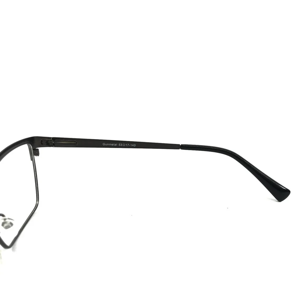 Dicaprio Eyeglasses Frames DC175 Gunmetal Rectangle Full Rim 53-17-140